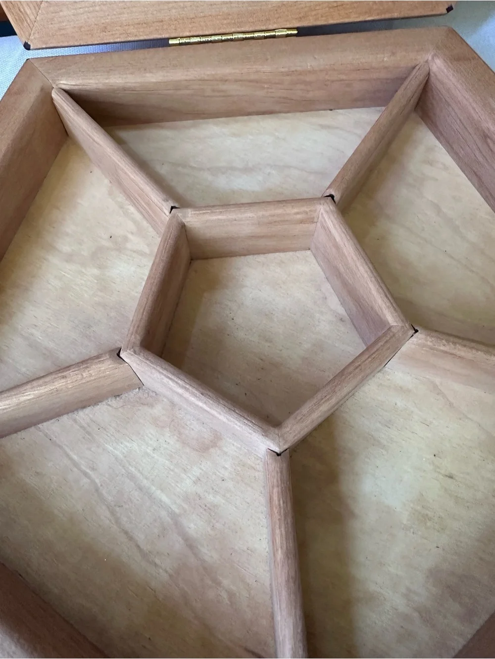 Handcrafted Pentagonal Wood Box
